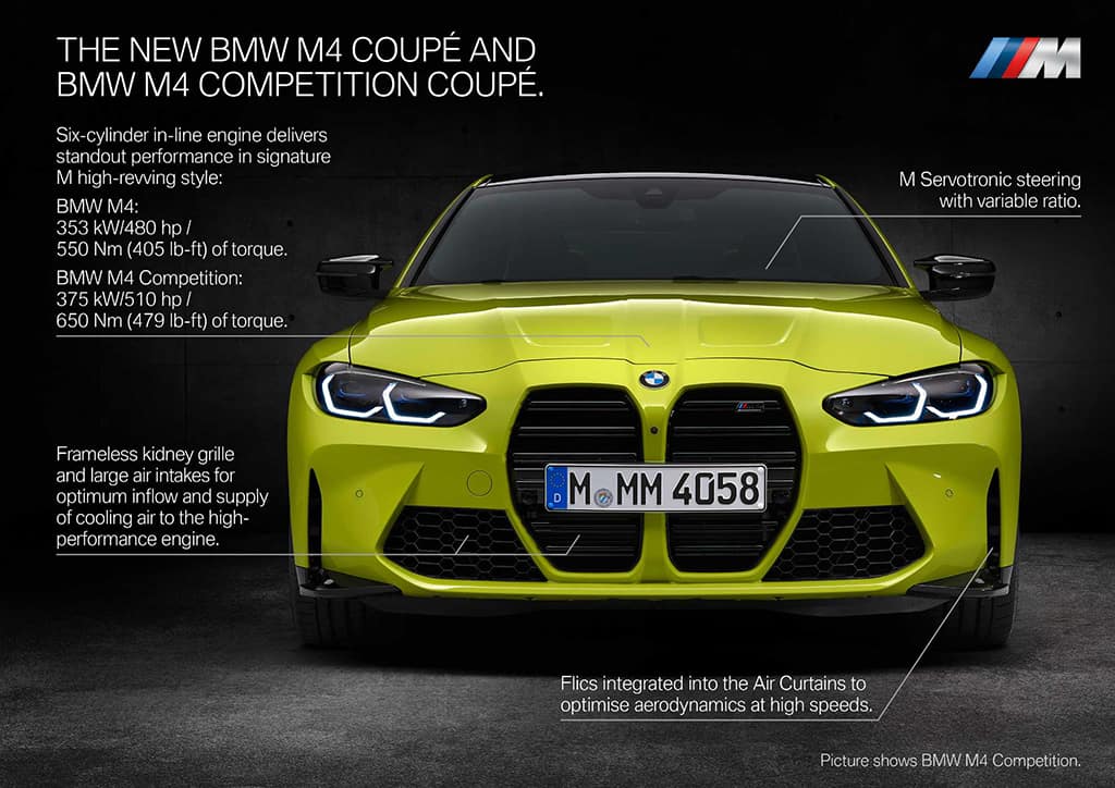 BMW M4 Coupe and BMW M4 Competition Coupe G82 exterior