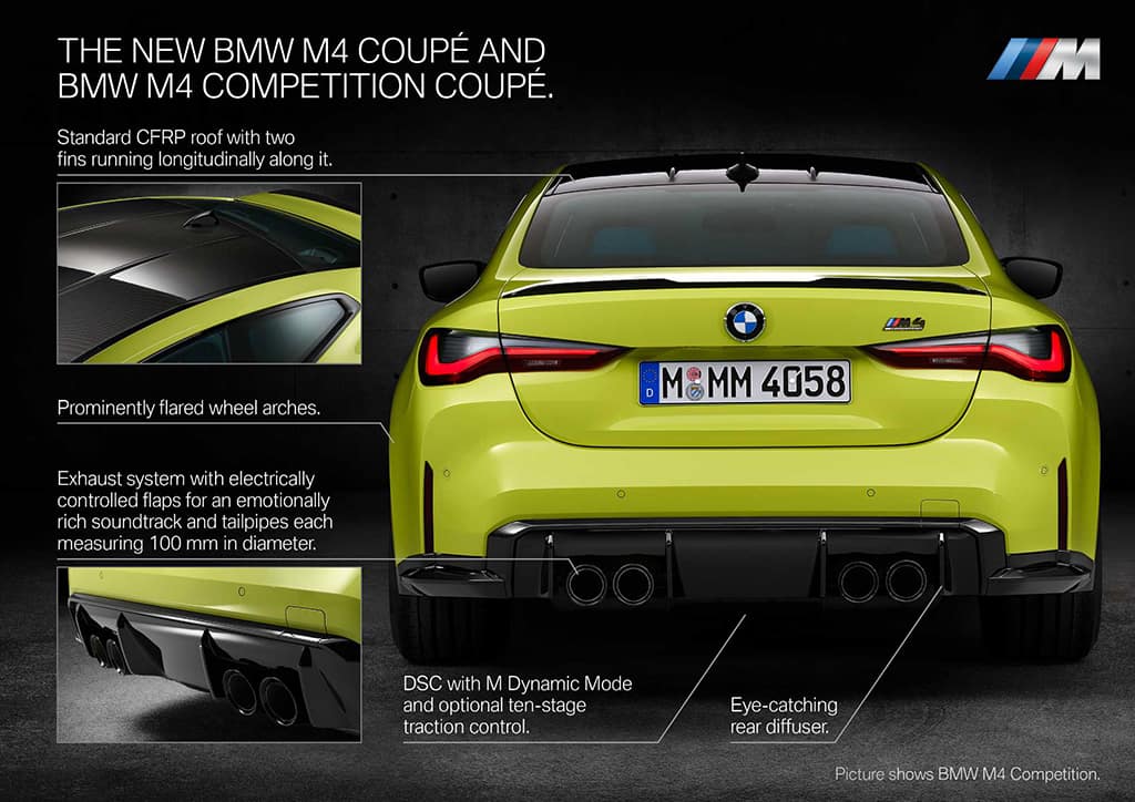 BMW M4 Coupe and BMW M4 Competition Coupe G82 exterior